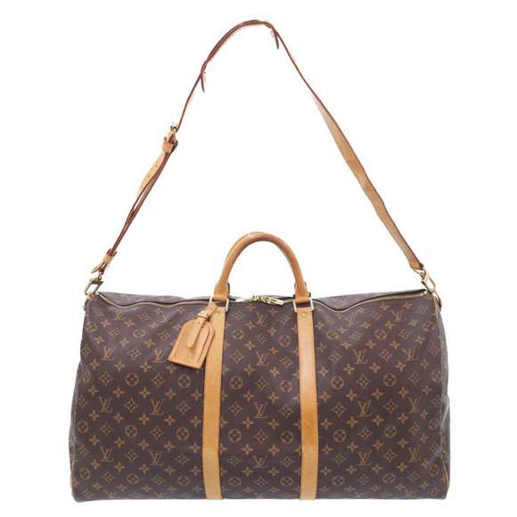 Louis Vuitton Bandouliere Monogram Boston Bag Keepall Travel - Picture 1 of 8
